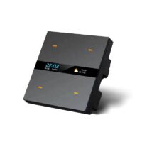 کلید چهار پل لمسی هوشمند TUYA مدل M8 Pro مشکی دارای نمایشگر با ارتباط ZigBee گرید A