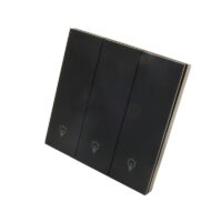 کلید سه پل هوشمند پیانویی تویا مدل DH-313 مشکی (WiFi + Bluetooth)
